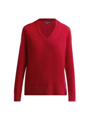 Saks Fifth Avenue Women's Cashmere V-Neck Sweater | Thumbnail 1