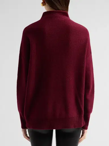Saks Fifth Avenue Women's Cashmere Drop-Shoulder Turtleneck Sweater | Thumbnail 3