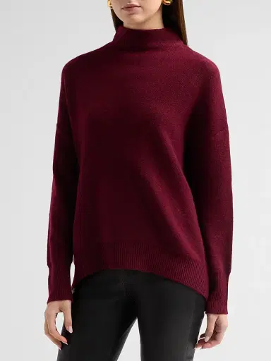 Saks Fifth Avenue Women's Cashmere Drop-Shoulder Turtleneck Sweater | Thumbnail 4