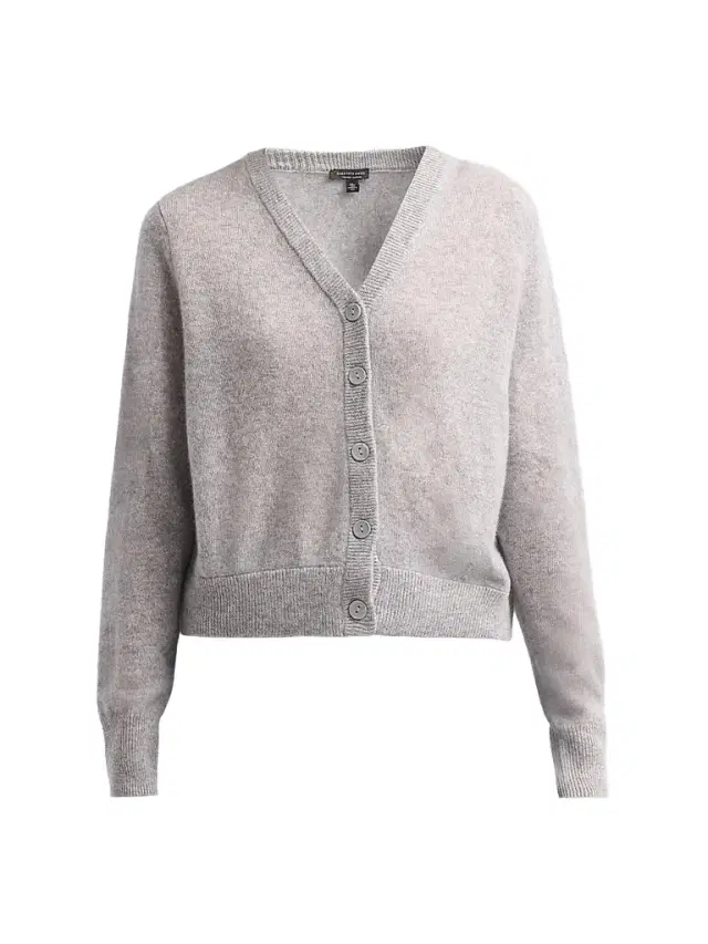 Saks Fifth Avenue Women's V-Neck Cashmere Crop Cardigan