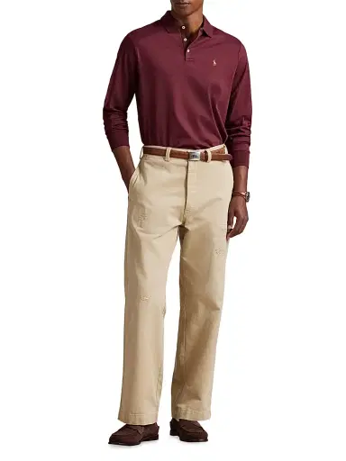 Polo Ralph Lauren Men's Cotton Long-Sleeve Polo Shirt | Thumbnail 2