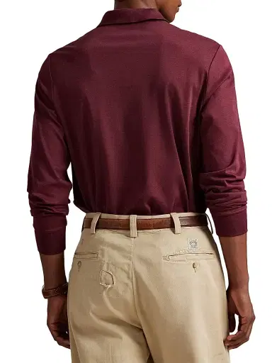 Polo Ralph Lauren Men's Cotton Long-Sleeve Polo Shirt | Thumbnail 4
