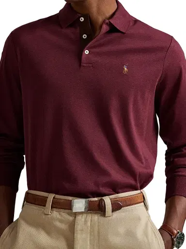 Polo Ralph Lauren Men's Cotton Long-Sleeve Polo Shirt | Thumbnail 5
