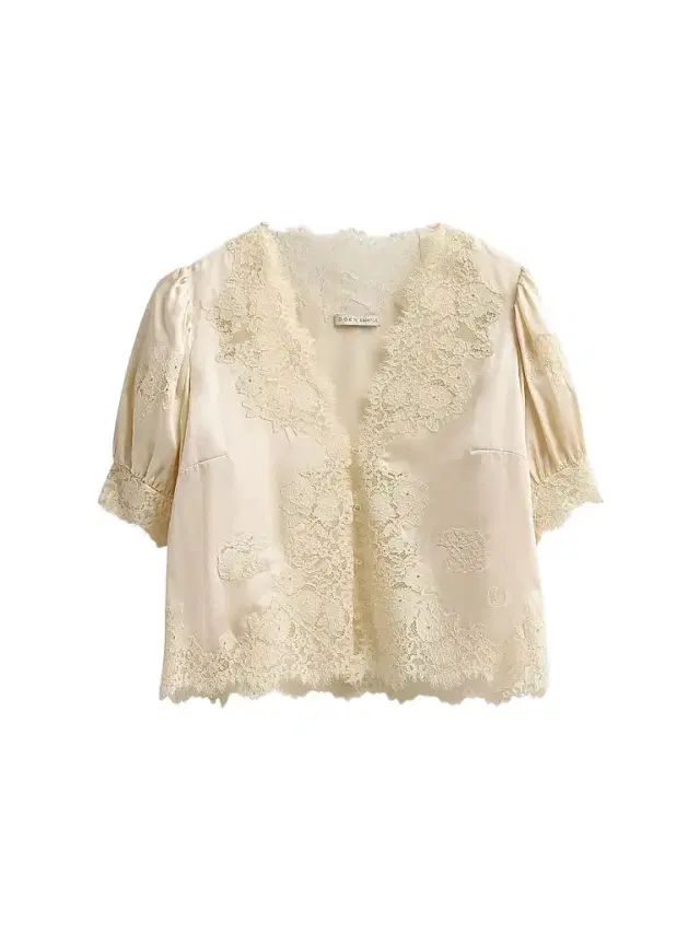 DÔEN Women's Idella Lace-Trim Silk Top