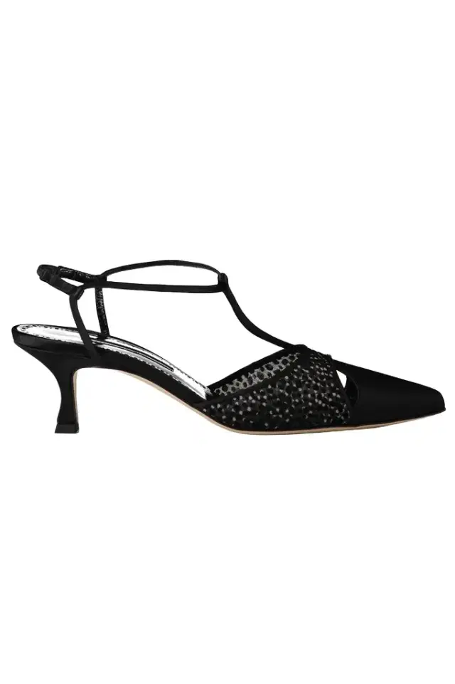 Manolo Blahnik Turgimodla T-Bar Pumps 50