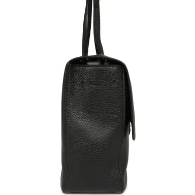 Chanel Chanel Maxi "Souplissimo" Large Flap Bag Black Grained Calfskin Silver Hardware | Thumbnail 3 Chanel Chanel Maxi "Souplissimo" Large Flap Bag Black Grained Calfskin Silver Hardware | Thumbnail 3