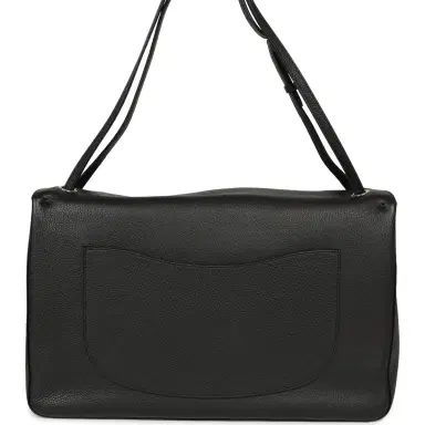 Chanel Chanel Maxi "Souplissimo" Large Flap Bag Black Grained Calfskin Silver Hardware | Thumbnail 4 Chanel Chanel Maxi "Souplissimo" Large Flap Bag Black Grained Calfskin Silver Hardware | Thumbnail 4