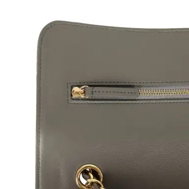 Chanel Chanel Maxi "Souplissimo" Small Flap Bag Dark Grey Suede Gold Hardware | Thumbnail 8 Chanel Chanel Maxi "Souplissimo" Small Flap Bag Dark Grey Suede Gold Hardware | Thumbnail 8