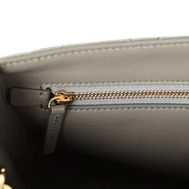 Chanel Chanel Maxi "Souplissimo" Small Flap Bag Dark Grey Suede Gold Hardware | Thumbnail 10 Chanel Chanel Maxi "Souplissimo" Small Flap Bag Dark Grey Suede Gold Hardware | Thumbnail 10