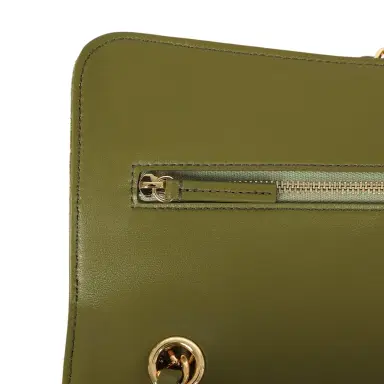 Chanel Chanel Maxi "Souplissimo" Small Flap Bag Khaki Suede Gold Hardware | Thumbnail 8 Chanel Chanel Maxi "Souplissimo" Small Flap Bag Khaki Suede Gold Hardware | Thumbnail 8