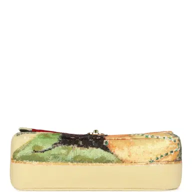 Chanel Chanel Maxi "Tonight or Never" Flap Bag Yellow, Red, Black Sequins, Black Leather Gold Hardware | Thumbnail 6