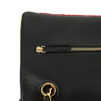 Chanel Chanel Maxi "Tonight or Never" Flap Bag Yellow, Red, Black Sequins, Black Leather Gold Hardware | Thumbnail 8