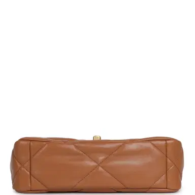 Chanel Chanel Medium 19 Flap Brown Lambskin Mixed Metal Hardware | Thumbnail 6