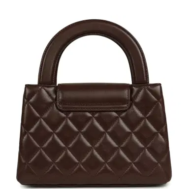 Chanel Chanel Small Kelly Shopper Dark Brown Lambskin Gold Hardware | Thumbnail 4 Chanel Chanel Small Kelly Shopper Dark Brown Lambskin Gold Hardware | Thumbnail 4