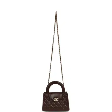 Chanel Chanel Small Kelly Shopper Dark Brown Lambskin Gold Hardware | Thumbnail 7 Chanel Chanel Small Kelly Shopper Dark Brown Lambskin Gold Hardware | Thumbnail 7