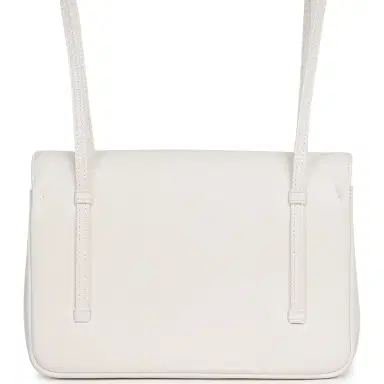 Chanel Chanel Small Preppy Coco Flap Bag White Shiny Caviar Brushed Gold Hardware | Thumbnail 4