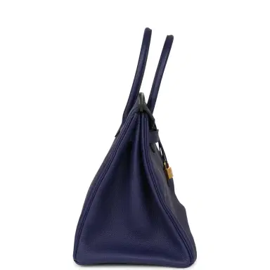 HERMÈS Hermes Birkin 35 Bleu Encre Togo Gold Hardware | Thumbnail 3