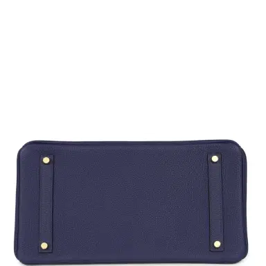 HERMÈS Hermes Birkin 35 Bleu Encre Togo Gold Hardware | Thumbnail 6