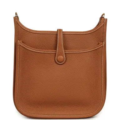 HERMÈS Hermes Evelyne 23 Gold Clemence Gold Hardware | Thumbnail 4 HERMÈS Hermes Evelyne 23 Gold Clemence Gold Hardware | Thumbnail 4