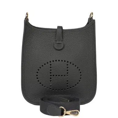 HERMÈS Hermes Evelyne TPM Gris Misty Clemence Permabrass Hardware | Thumbnail 1 HERMÈS Hermes Evelyne TPM Gris Misty Clemence Permabrass Hardware | Thumbnail 1