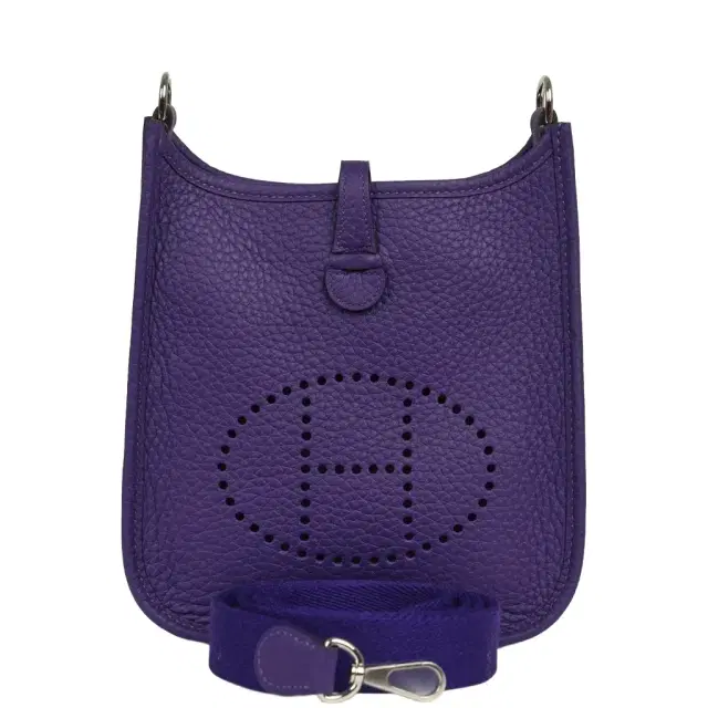 HERMÈS Hermes Evelyne TPM Purple Clemence Palladium Hardware