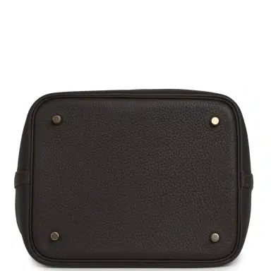 HERMÈS Hermes Picotin Lock 22 Bai Brun Clemence Gold Hardware | Thumbnail 6 HERMÈS Hermes Picotin Lock 22 Bai Brun Clemence Gold Hardware | Thumbnail 6
