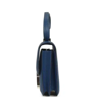 HERMÈS Pre-owned Hermes Constance 18 Bleu Tie Epsom Palladium Hardware | Thumbnail 3 HERMÈS Pre-owned Hermes Constance 18 Bleu Tie Epsom Palladium Hardware | Thumbnail 3