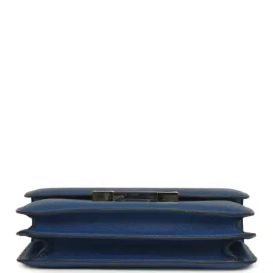 HERMÈS Pre-owned Hermes Constance 18 Bleu Tie Epsom Palladium Hardware | Thumbnail 6 HERMÈS Pre-owned Hermes Constance 18 Bleu Tie Epsom Palladium Hardware | Thumbnail 6