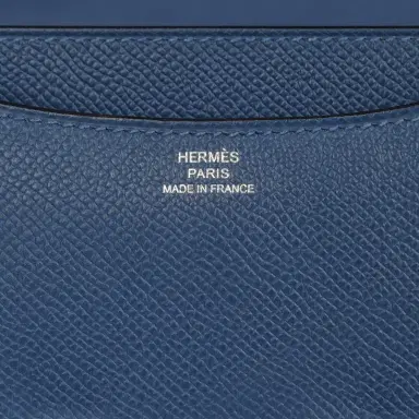 HERMÈS Pre-owned Hermes Constance 18 Bleu Tie Epsom Palladium Hardware | Thumbnail 8 HERMÈS Pre-owned Hermes Constance 18 Bleu Tie Epsom Palladium Hardware | Thumbnail 8