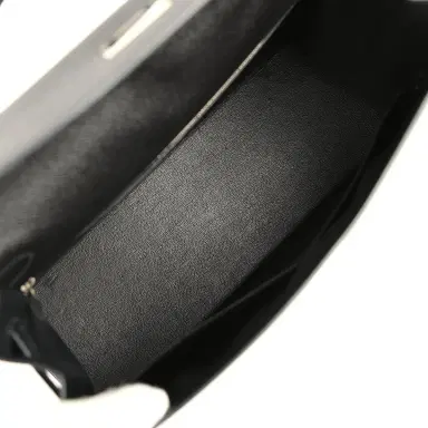 HERMÈS Pre-owned Hermes Kelly Sellier 35 Black Epsom Palladium Hardware | Thumbnail 8 HERMÈS Pre-owned Hermes Kelly Sellier 35 Black Epsom Palladium Hardware | Thumbnail 8