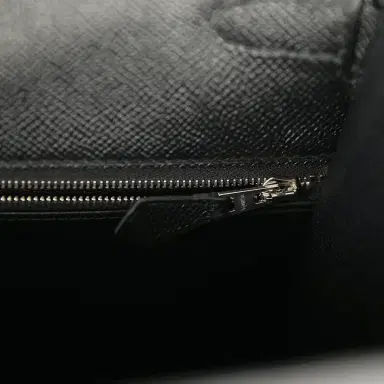 HERMÈS Pre-owned Hermes Kelly Sellier 35 Black Epsom Palladium Hardware | Thumbnail 9 HERMÈS Pre-owned Hermes Kelly Sellier 35 Black Epsom Palladium Hardware | Thumbnail 9