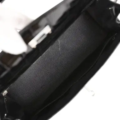 HERMÈS Vintage Hermes Kelly Sellier 32 Black Shiny Porosus Crocodile Palladium Hardware | Thumbnail 9 HERMÈS Vintage Hermes Kelly Sellier 32 Black Shiny Porosus Crocodile Palladium Hardware | Thumbnail 9