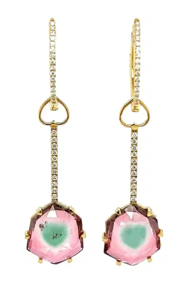 LISA NIK Tourmaline Diamond Colors Collection Earrings | Thumbnail 1 LISA NIK Tourmaline Diamond Colors Collection Earrings | Thumbnail 1