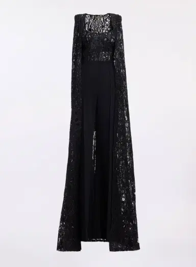 Elie Saab Sequin Embroidered Tulle & Cady Jumpsuit | Thumbnail 3 Elie Saab Sequin Embroidered Tulle & Cady Jumpsuit | Thumbnail 3
