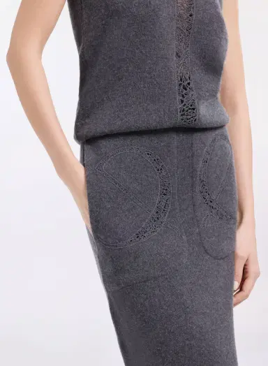 Elie Saab Knit Midi Skirt | Thumbnail 4 Elie Saab Knit Midi Skirt | Thumbnail 4