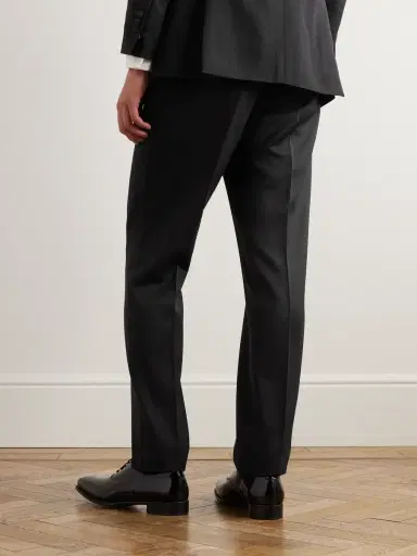 Favourbrook Hampton Slim-Fit Grosgrain-Trimmed Wool-Twill Tuxedo Trousers - Men | Thumbnail 3 Favourbrook Hampton Slim-Fit Grosgrain-Trimmed Wool-Twill Tuxedo Trousers - Men | Thumbnail 3
