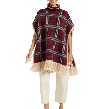 La Double J Check Poncho | Thumbnail 1