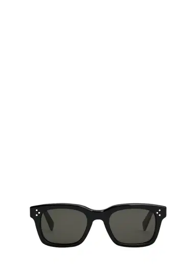 Celine Men's Havana Rectangle Logo Sunglasses | Thumbnail 1