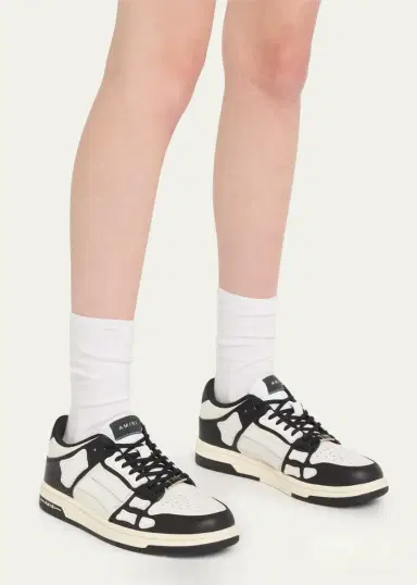 AMIRI Skel Bicolor Leather Low-Top Sneakers | Thumbnail 2