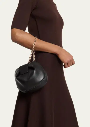 Gabriela Hearst Demi Lamb Leather Clutch Bag | Thumbnail 2