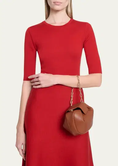 Gabriela Hearst Demi Lamb Leather Clutch Bag | Thumbnail 5