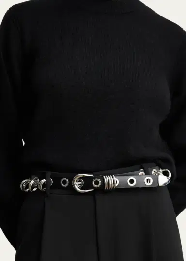 Déhanche Revenge Grommet Leather Belt | Thumbnail 2