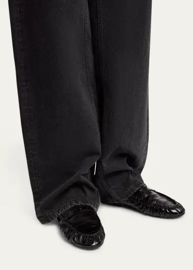 Saint Laurent Le Loafer Embossed Mules | Thumbnail 3