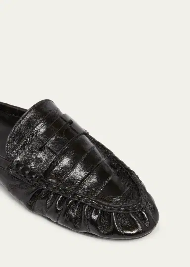 Saint Laurent Le Loafer Embossed Mules | Thumbnail 5