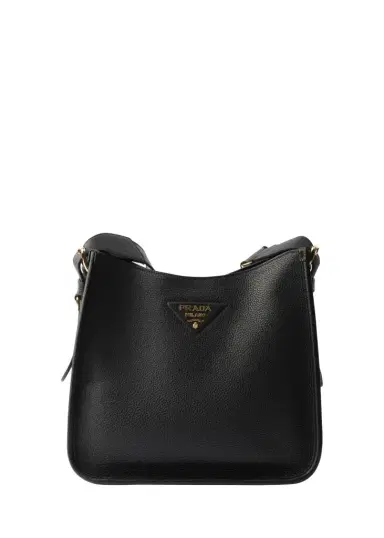 Prada Medium Daino Soft Leather Hobo Crossbody Bag | Thumbnail 1