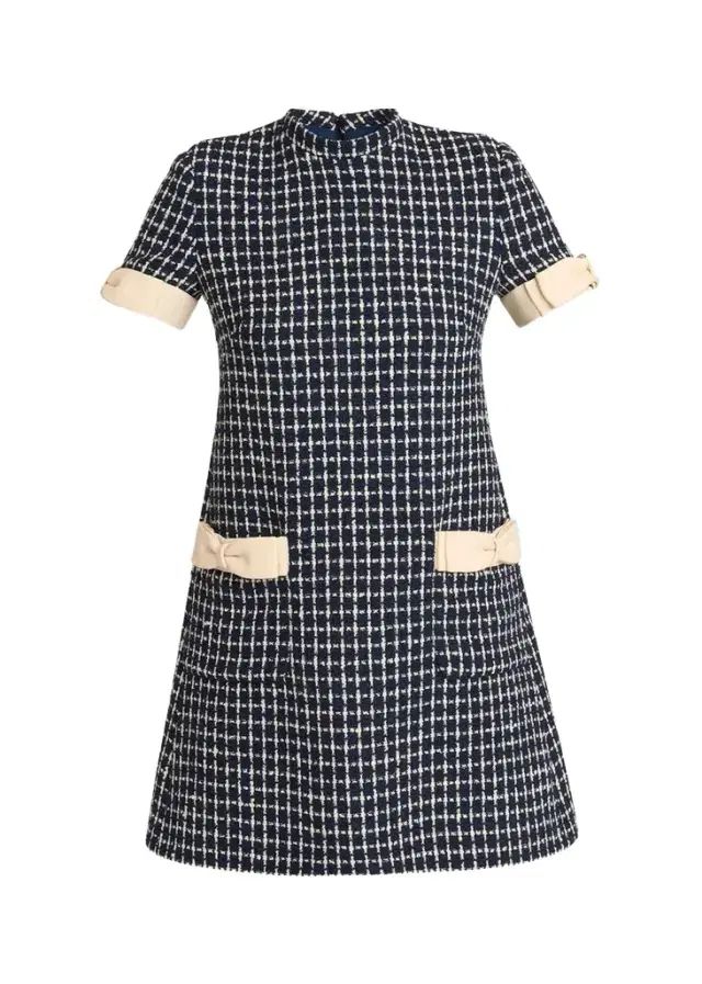 Valentino Garavani Bow-Embellished Boucle Mini Dress