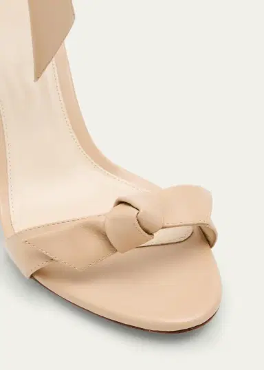 Alexandre Birman Clarita Leather Bow Ankle-Strap Sandals | Thumbnail 5
