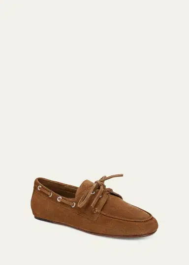 Vince Marin Suede Boat Loafers | Thumbnail 2