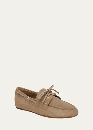 Vince Marin Suede Boat Loafers | Thumbnail 5