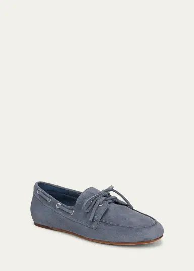Vince Marin Suede Boat Loafers | Thumbnail 8